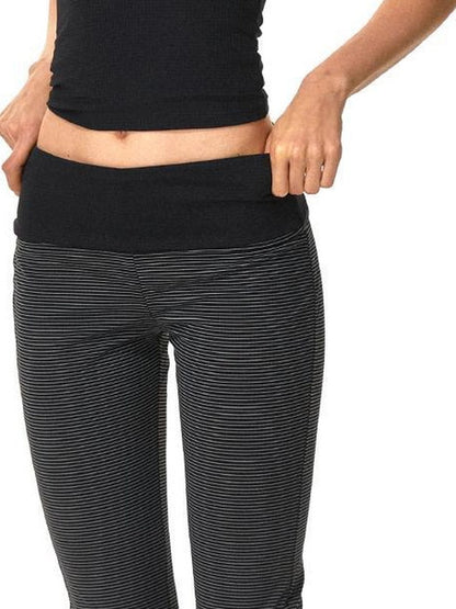 kvkv Two Way Wear Striped Flared Yoga Pants
