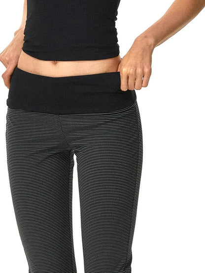 kvkv Two Way Wear Striped Flared Yoga Pants