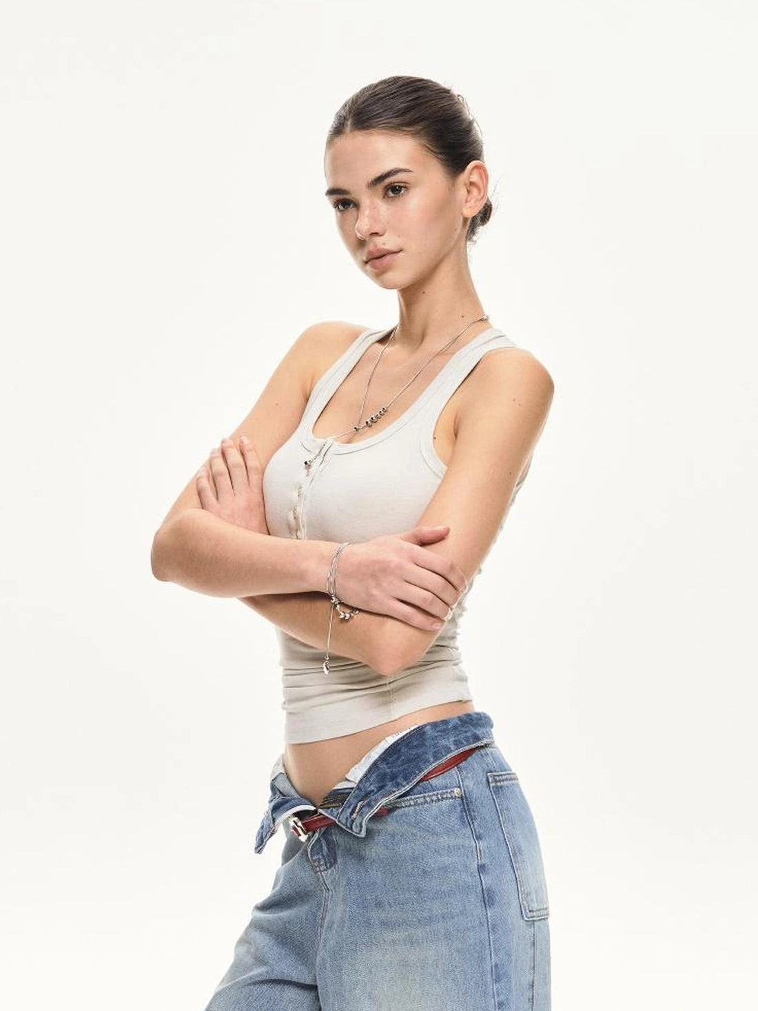 KVKV Yoga Clothing Brand - U Neck Ribbed Camisole