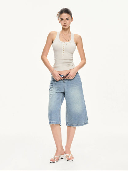 KVKV Yoga Clothing Brand - U Neck Ribbed Camisole
