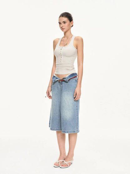 KVKV Yoga Clothing Brand - U Neck Ribbed Camisole