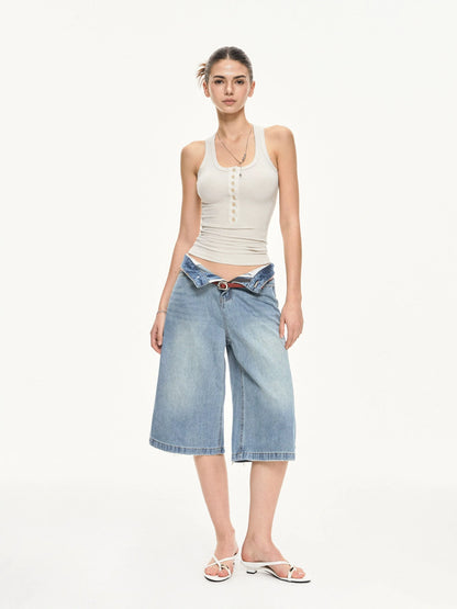 KVKV Yoga Clothing Brand - U Neck Ribbed Camisole