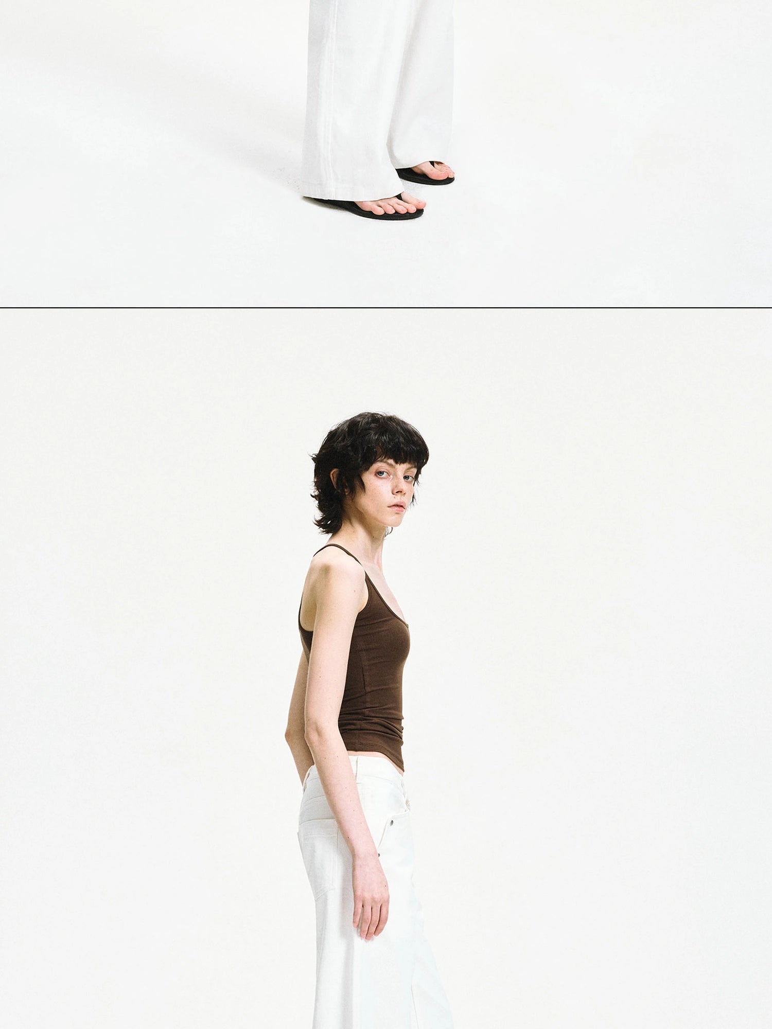 kvkv U Neck Slim Fit Stretch Tank Top