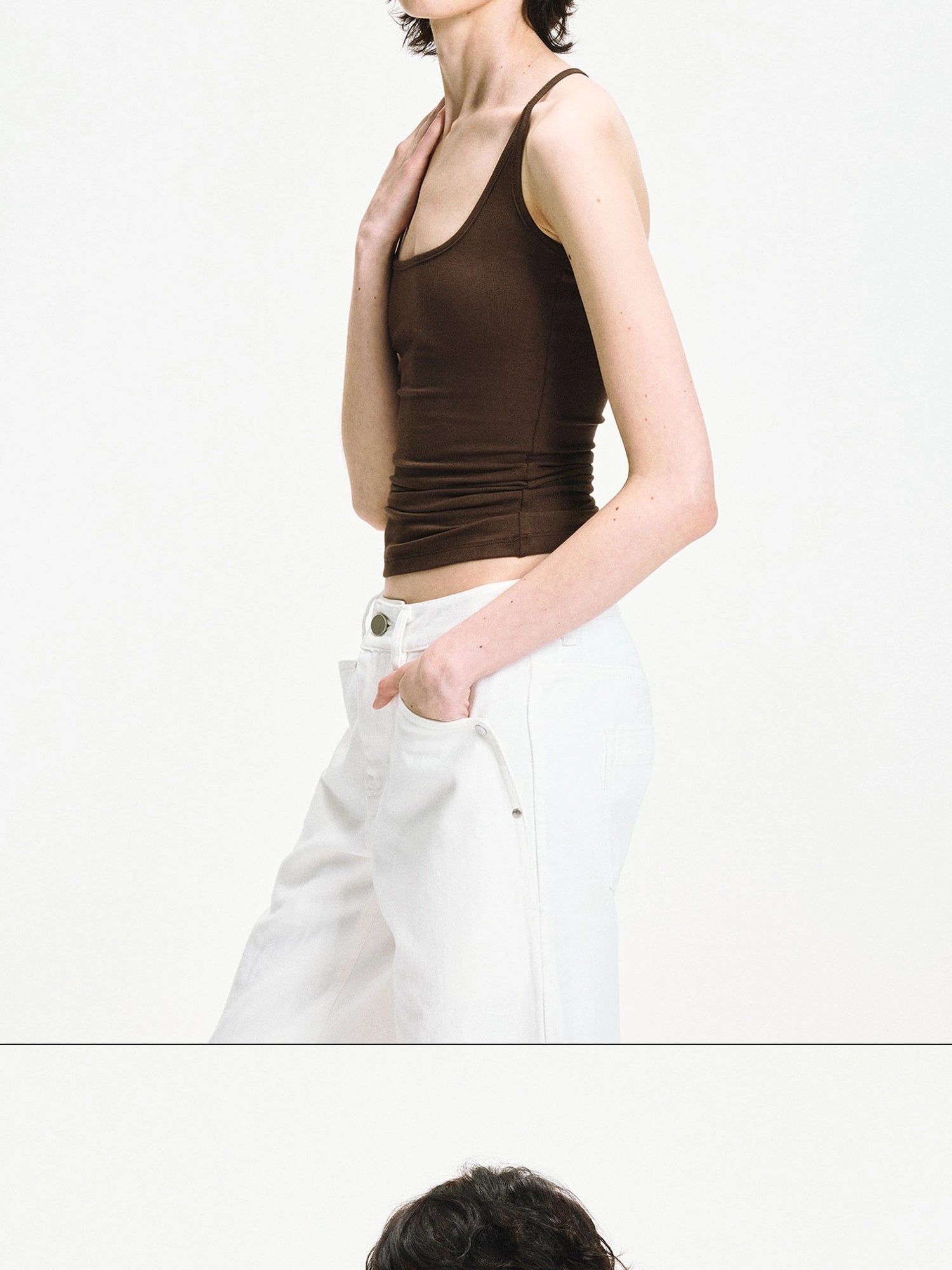 kvkv U Neck Slim Fit Stretch Tank Top