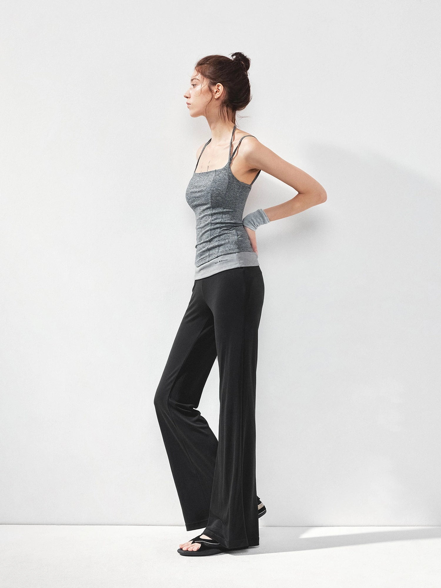 kvkv U Neck Slim Fit Yoga Tank Top