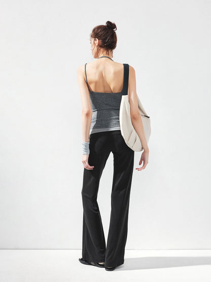kvkv U Neck Slim Fit Yoga Tank Top