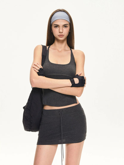 KVKV Yoga Clothing Brand - U Neck Slim Fit Yoga Tank Top