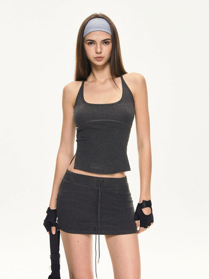 KVKV Yoga Clothing Brand - U Neck Slim Fit Yoga Tank Top