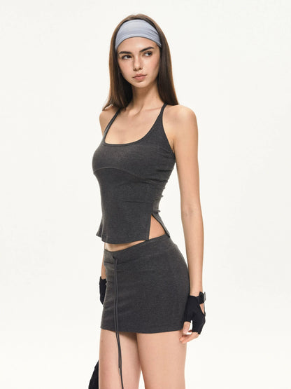 KVKV Yoga Clothing Brand - U Neck Slim Fit Yoga Tank Top