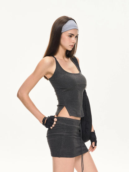 KVKV Yoga Clothing Brand - U Neck Slim Fit Yoga Tank Top