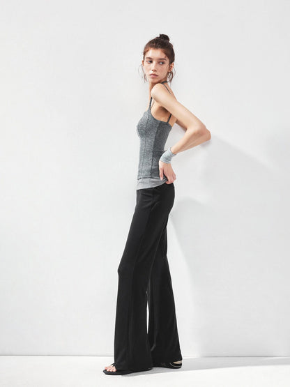 kvkv U Neck Slim Fit Yoga Tank Top