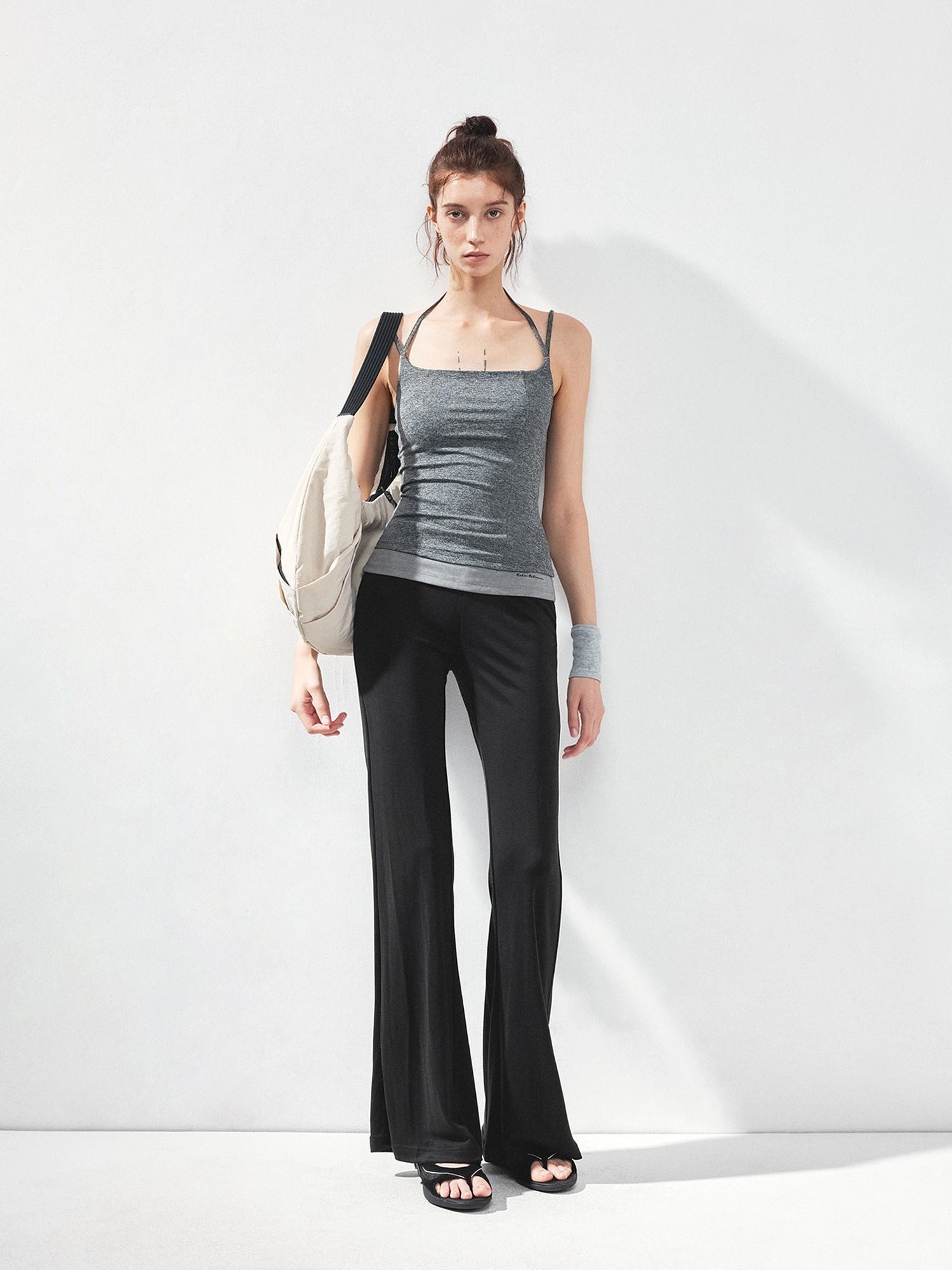kvkv U Neck Slim Fit Yoga Tank Top