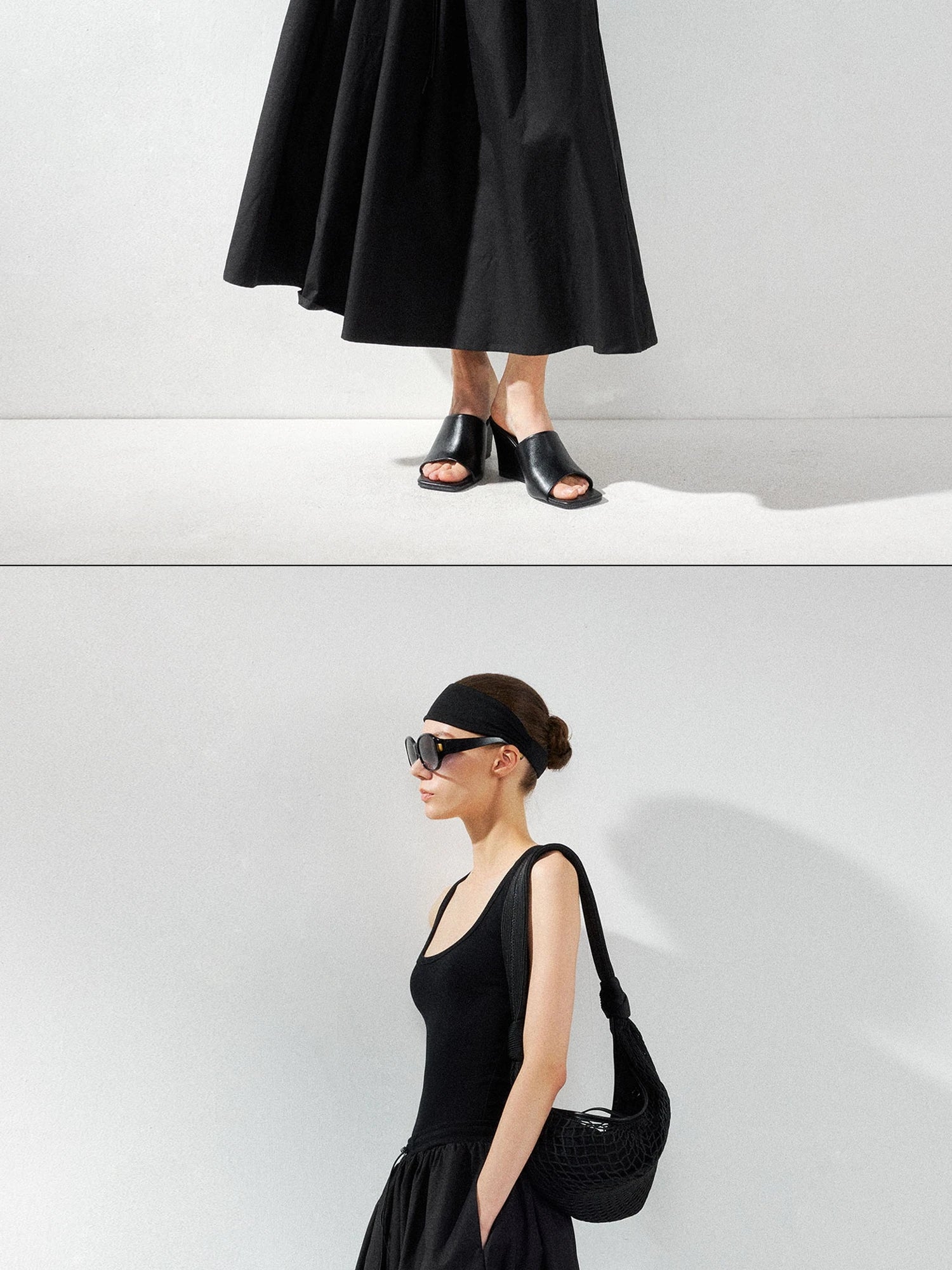 kvkv U Neck Tank Fit Flare Maxi Dress