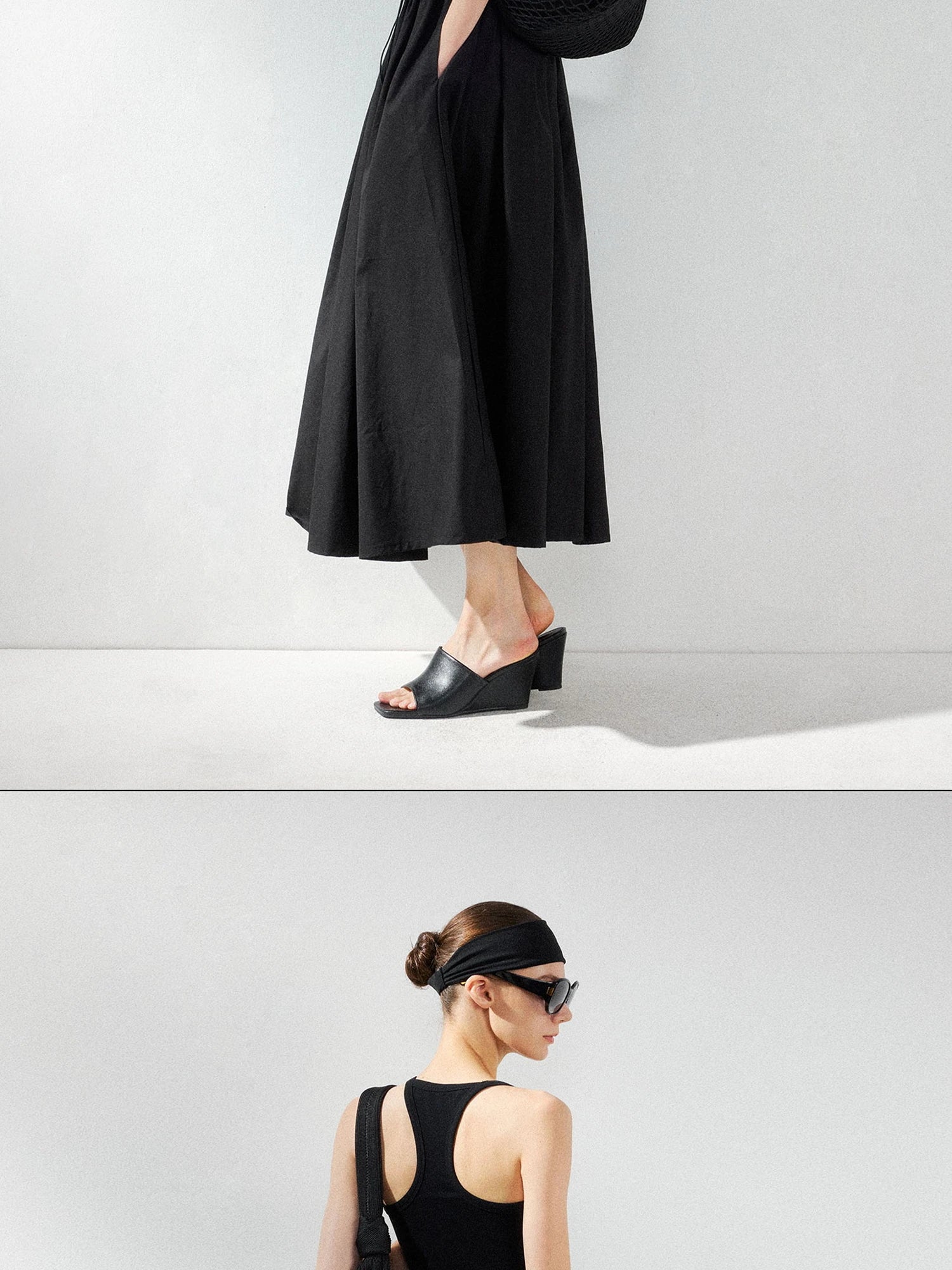 kvkv U Neck Tank Fit Flare Maxi Dress