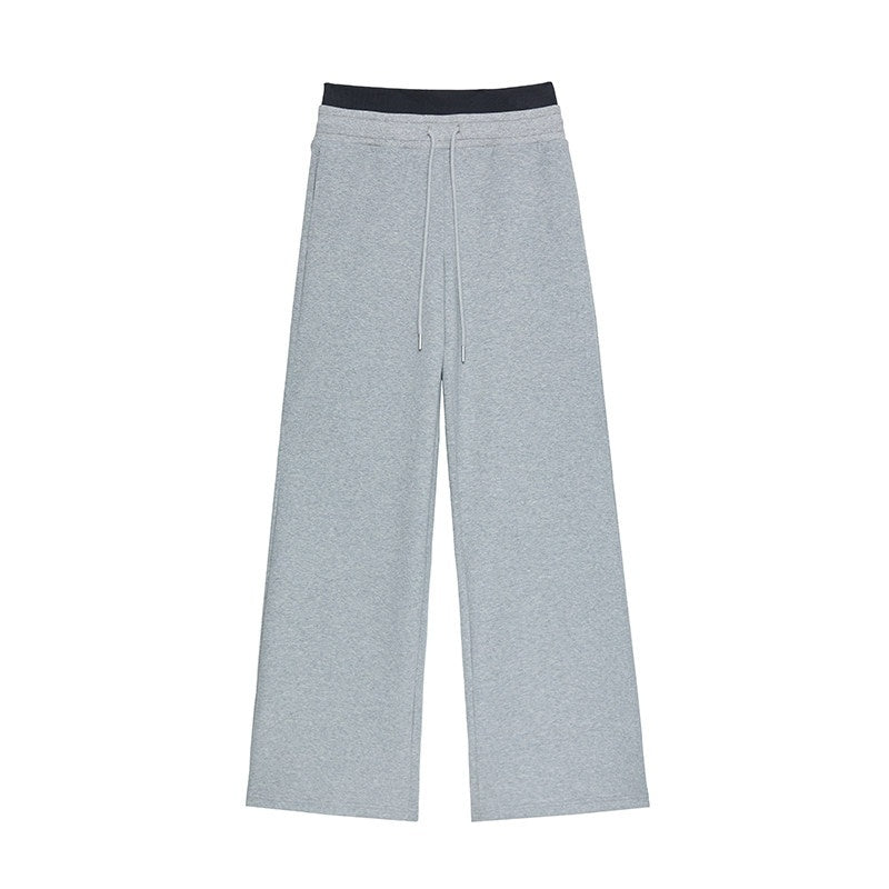kvkv_Urban_Grey_Double_Waistband_Drawstring_Wide_Leg_Women&