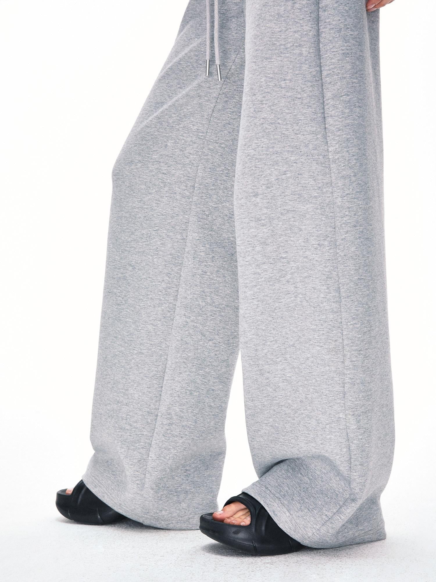 kvkv Urban Grey Double Waistband Drawstring Wide Leg Women&
