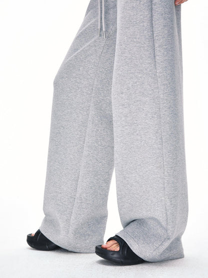 kvkv Urban Grey Double Waistband Drawstring Wide Leg Women&