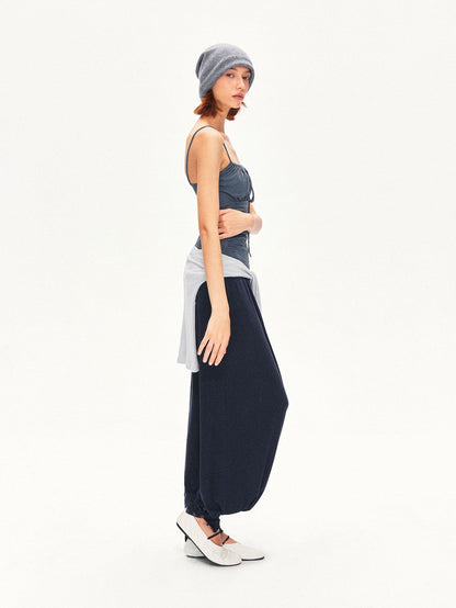 kvkv V-neck Lantern Sleeve Slim Women&
