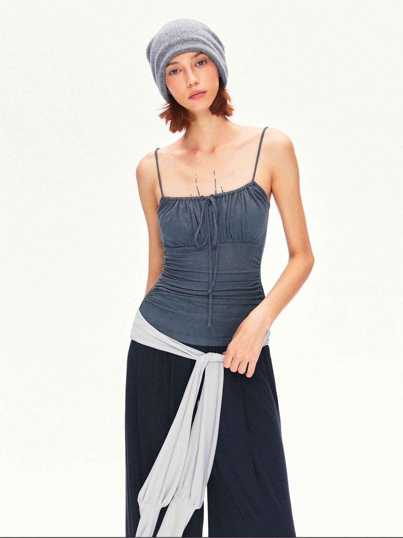 kvkv V-neck Lantern Sleeve Slim Women&