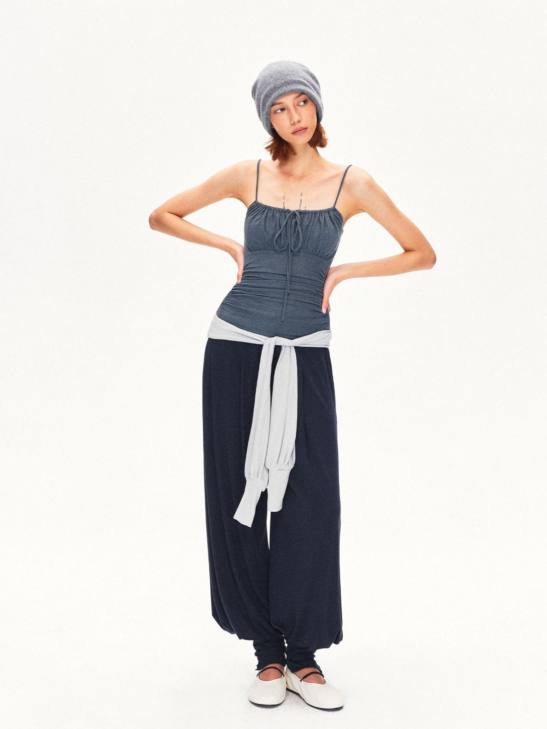 kvkv V-neck Lantern Sleeve Slim Women&