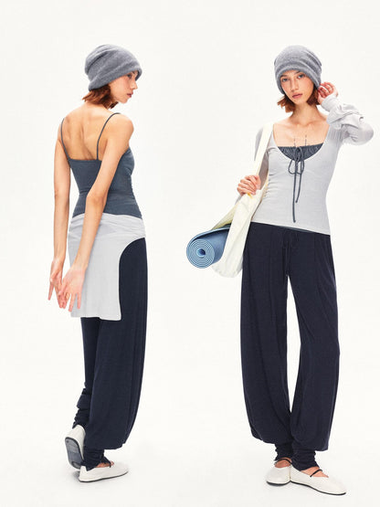 kvkv V-neck Lantern Sleeve Slim Women&