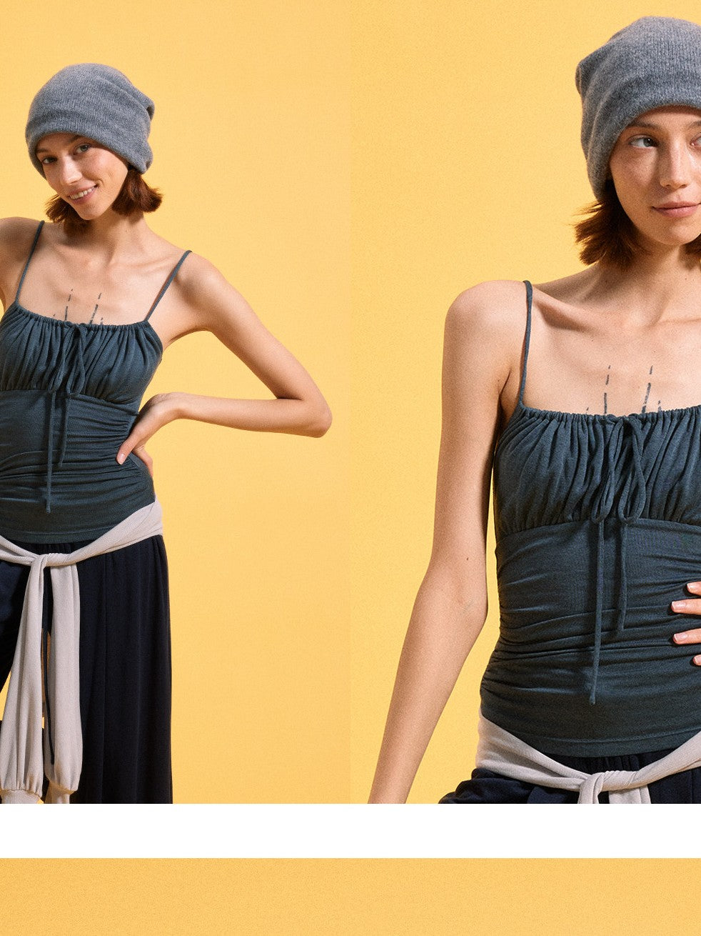 kvkv V-neck Lantern Sleeve Slim Women&