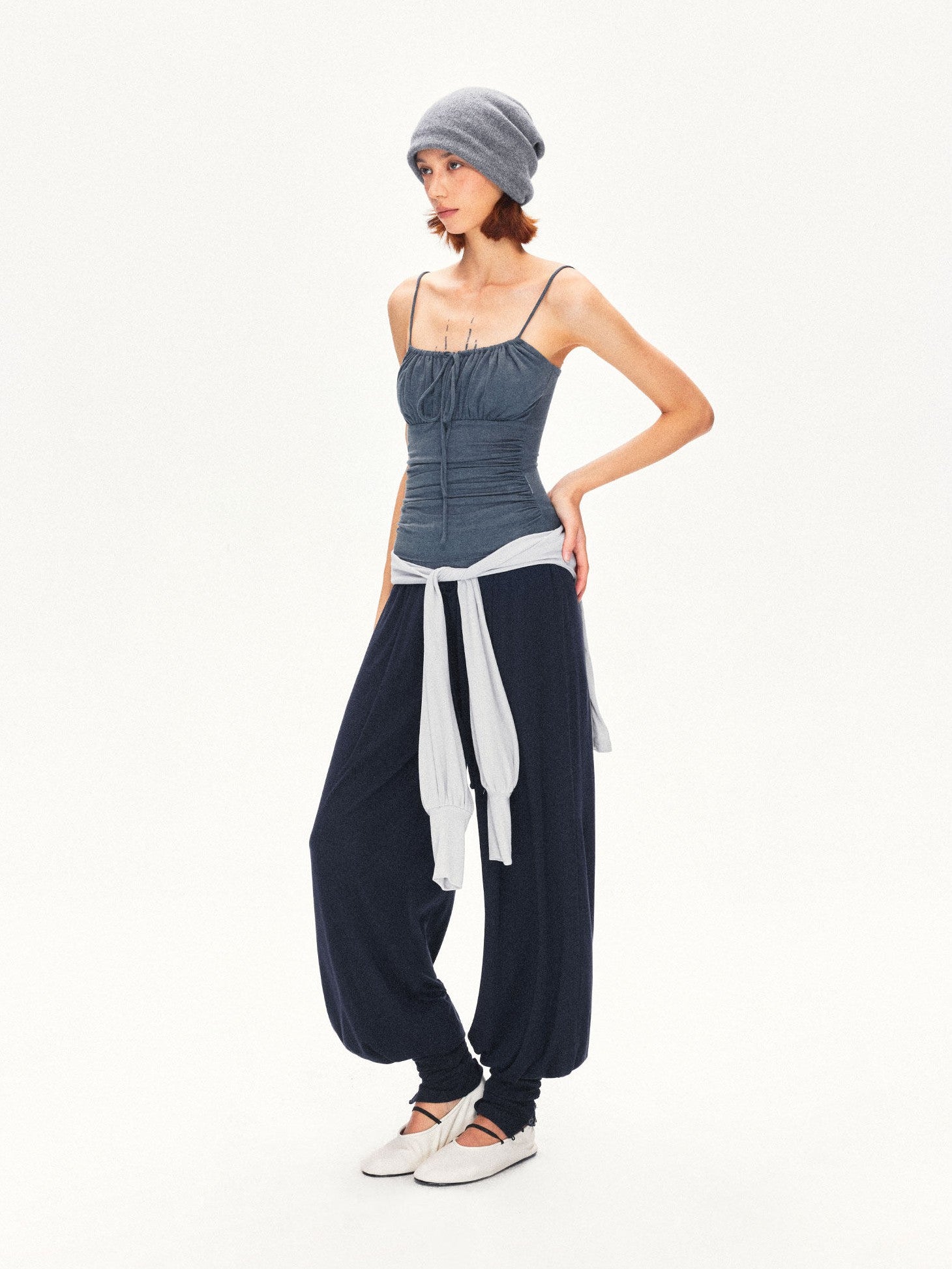 kvkv V-neck Lantern Sleeve Slim Women&