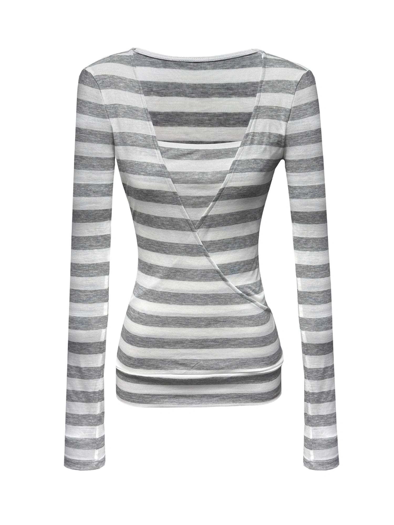 kvkv_V-neck_Layered_Stripe_Tee_MISSTT