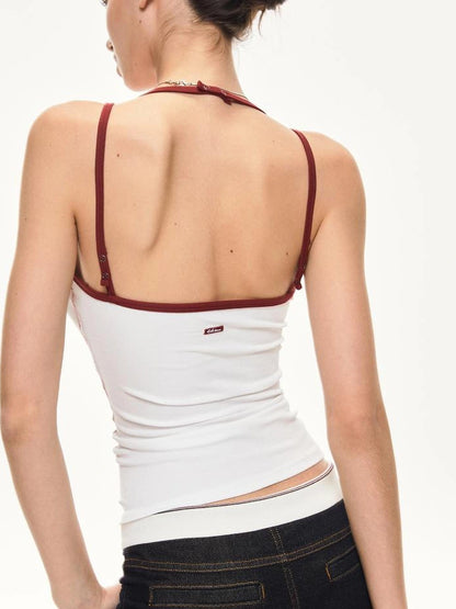 KVKV Yoga Clothing Brand - V-neck Red Trim Active Yoga Top