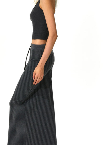 kvkv V-neck Striped Bodycon Drawstring Hem Dress