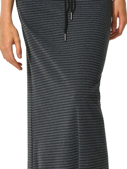 kvkv V-neck Striped Bodycon Drawstring Hem Dress