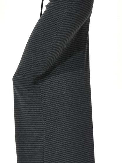 kvkv V-neck Striped Bodycon Drawstring Hem Dress