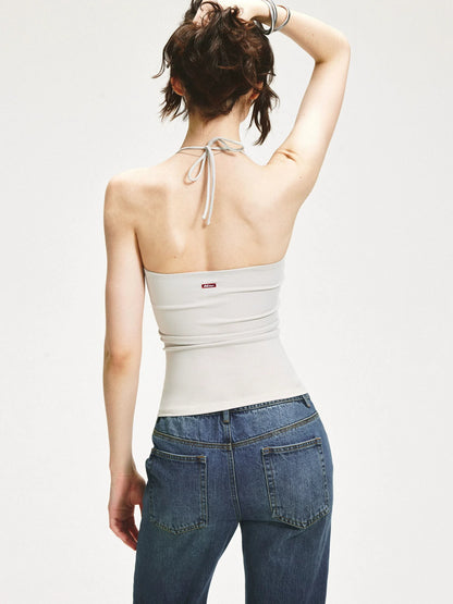 KVKV Yoga Clothing Brand - V-neck Wrap Front Backless Yoga Top