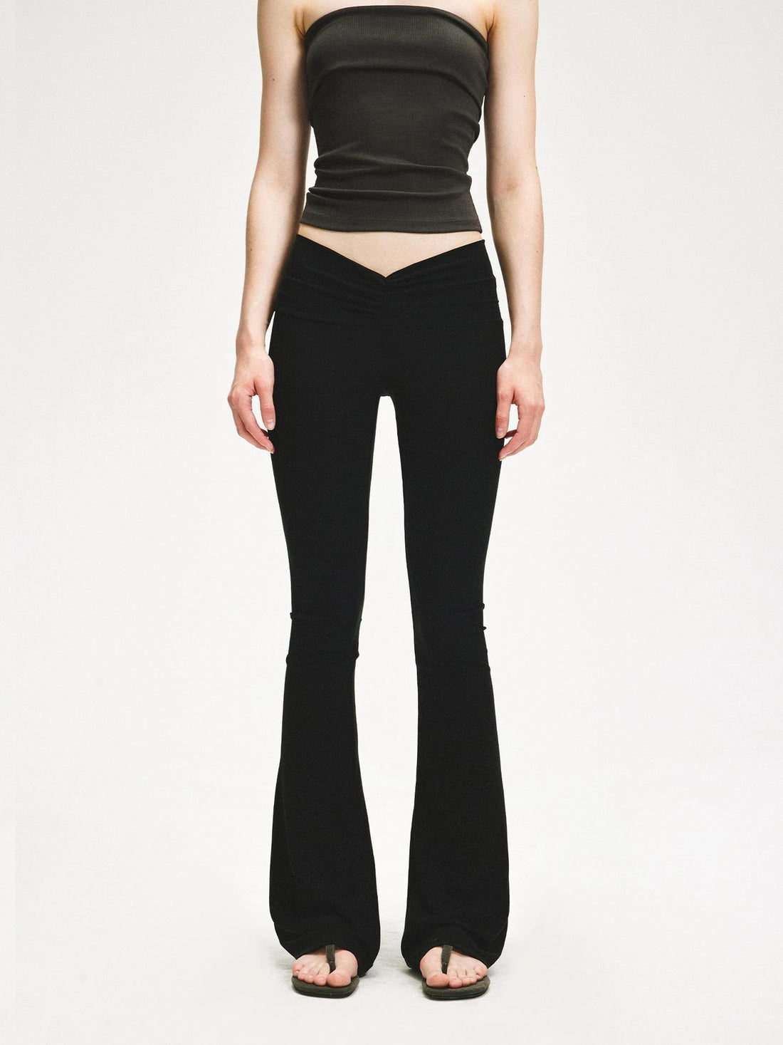 KVKV Yoga Clothing Brand - V Wrinkle Flared Yoga Pants