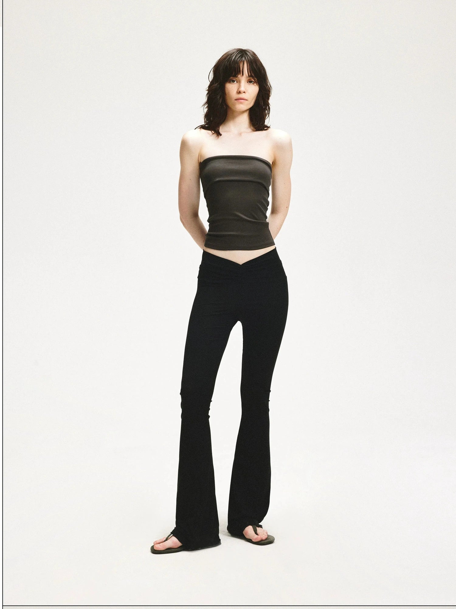 KVKV Yoga Clothing Brand - V Wrinkle Flared Yoga Pants