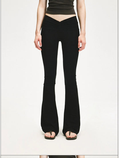 KVKV Yoga Clothing Brand - V Wrinkle Flared Yoga Pants