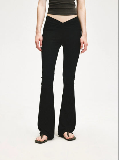 KVKV Yoga Clothing Brand - V Wrinkle Flared Yoga Pants