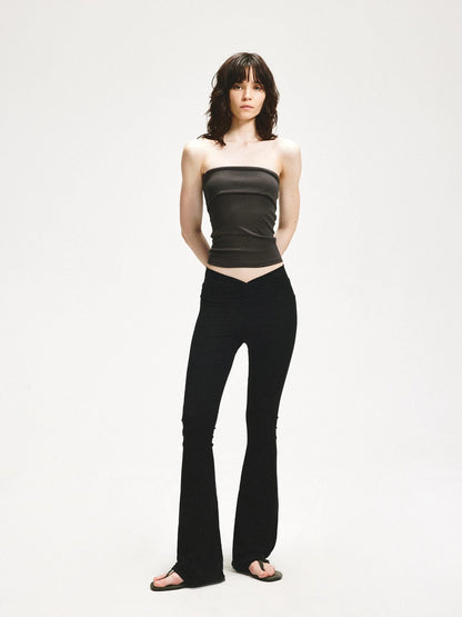 KVKV Yoga Clothing Brand - V Wrinkle Flared Yoga Pants