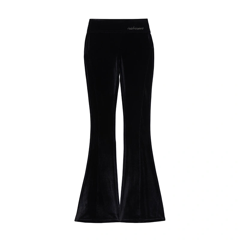 kvkv_Velvet_Flared_Yoga_Pants_With_Rhinestone_Detail_MISSTT