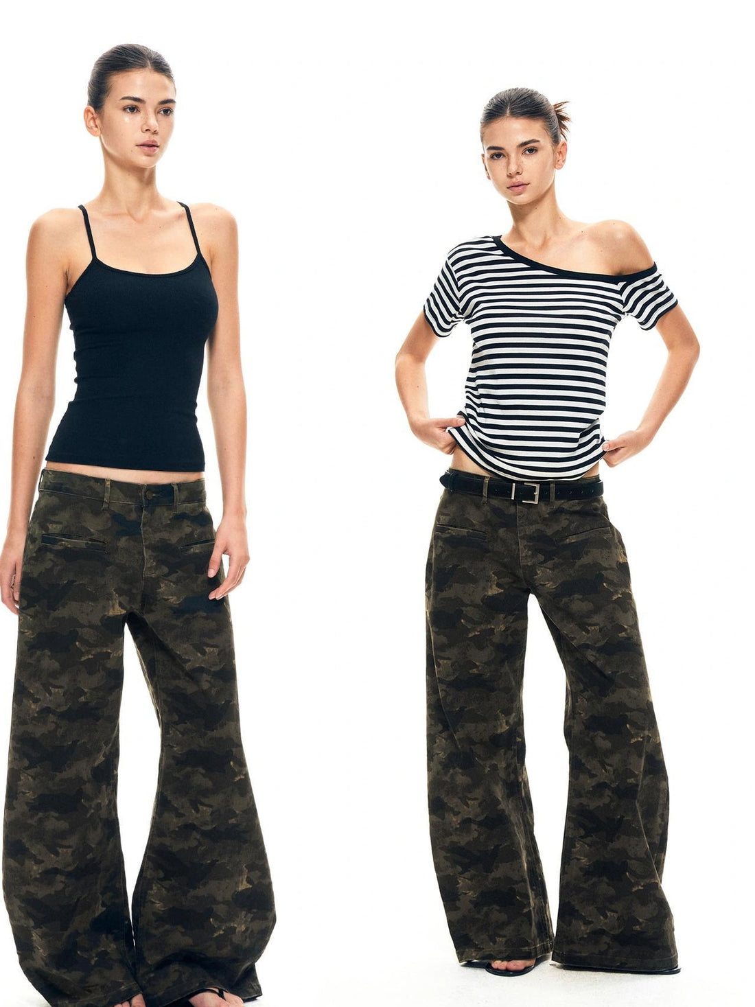kvkv Vintage Camo Baggy Cargo Pants