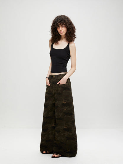 kvkv Vintage Camo Baggy Cargo Pants