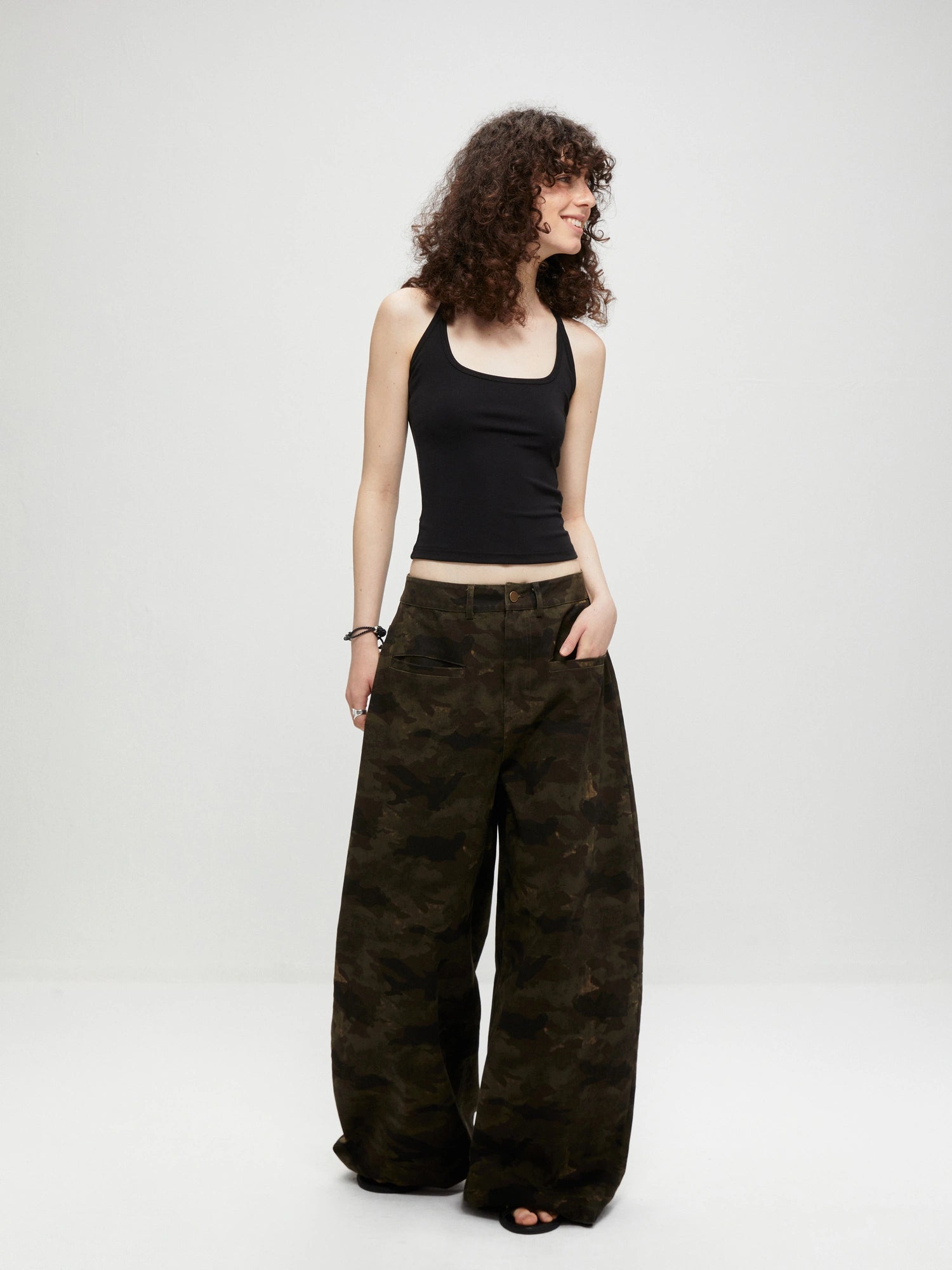 kvkv Vintage Camo Baggy Cargo Pants