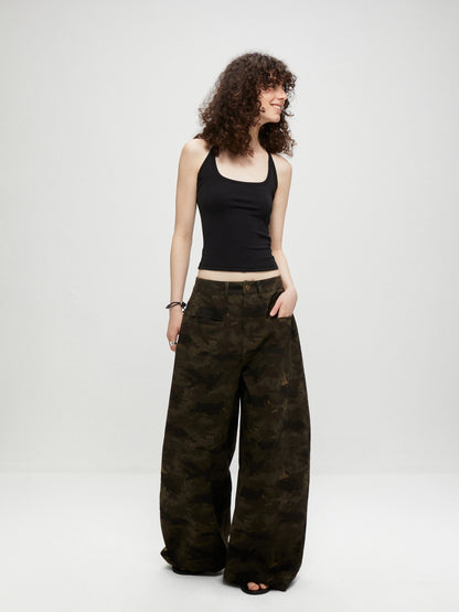 kvkv Vintage Camo Baggy Cargo Pants