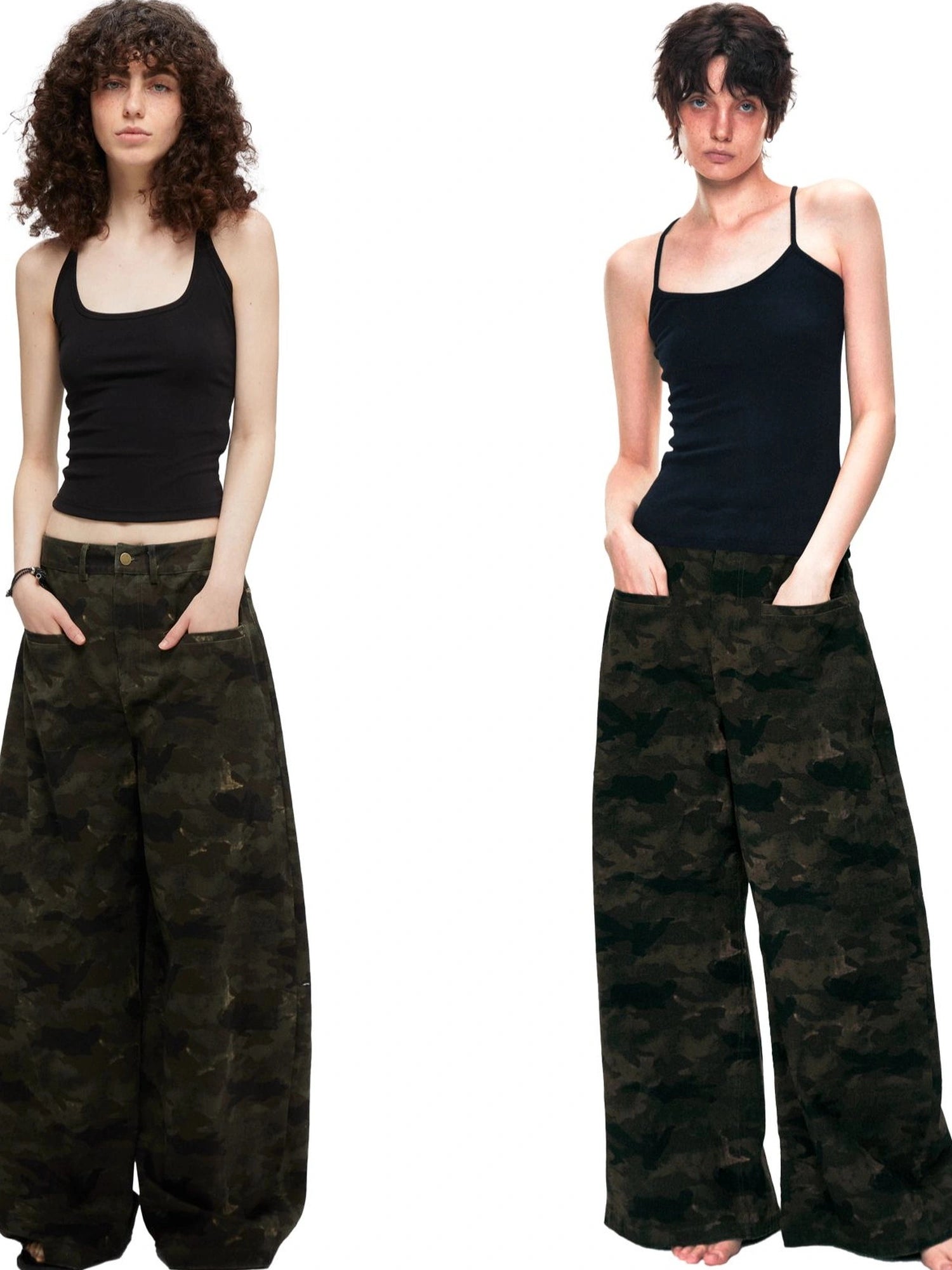 kvkv Vintage Camo Baggy Cargo Pants