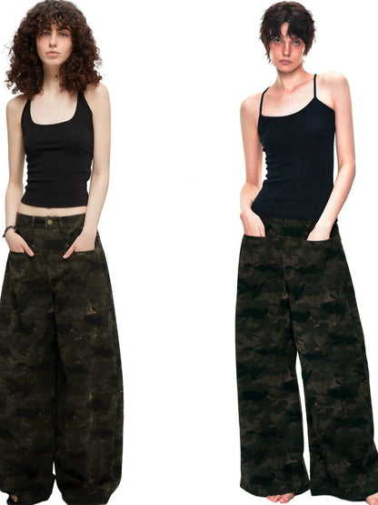 kvkv Vintage Camo Baggy Cargo Pants