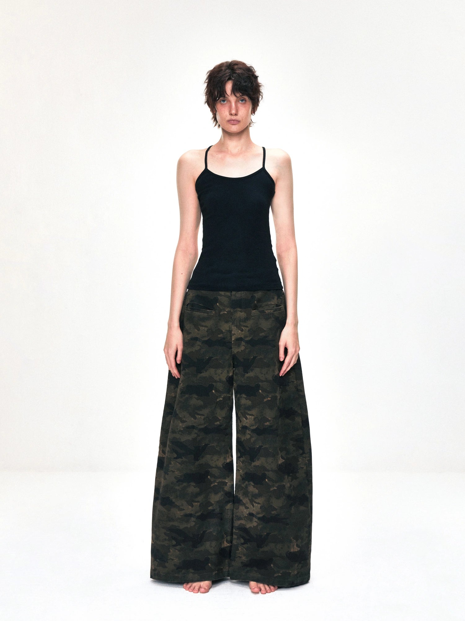 kvkv Vintage Camo Baggy Cargo Pants