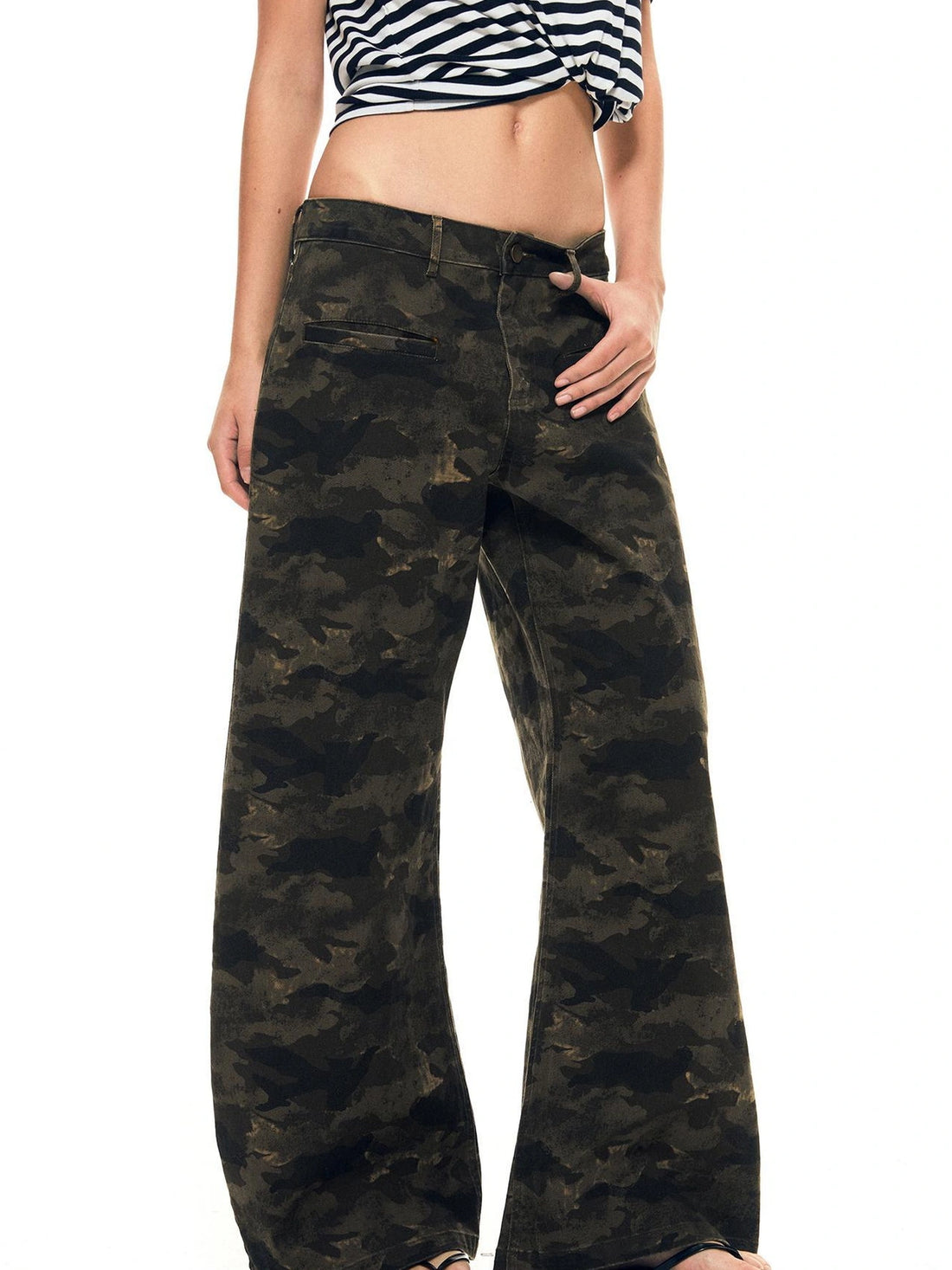 kvkv Vintage Camo Baggy Cargo Pants