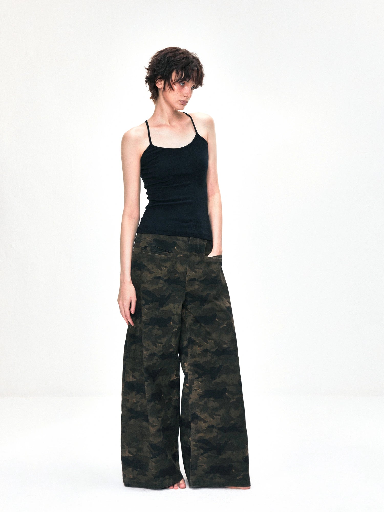 kvkv Vintage Camo Baggy Cargo Pants