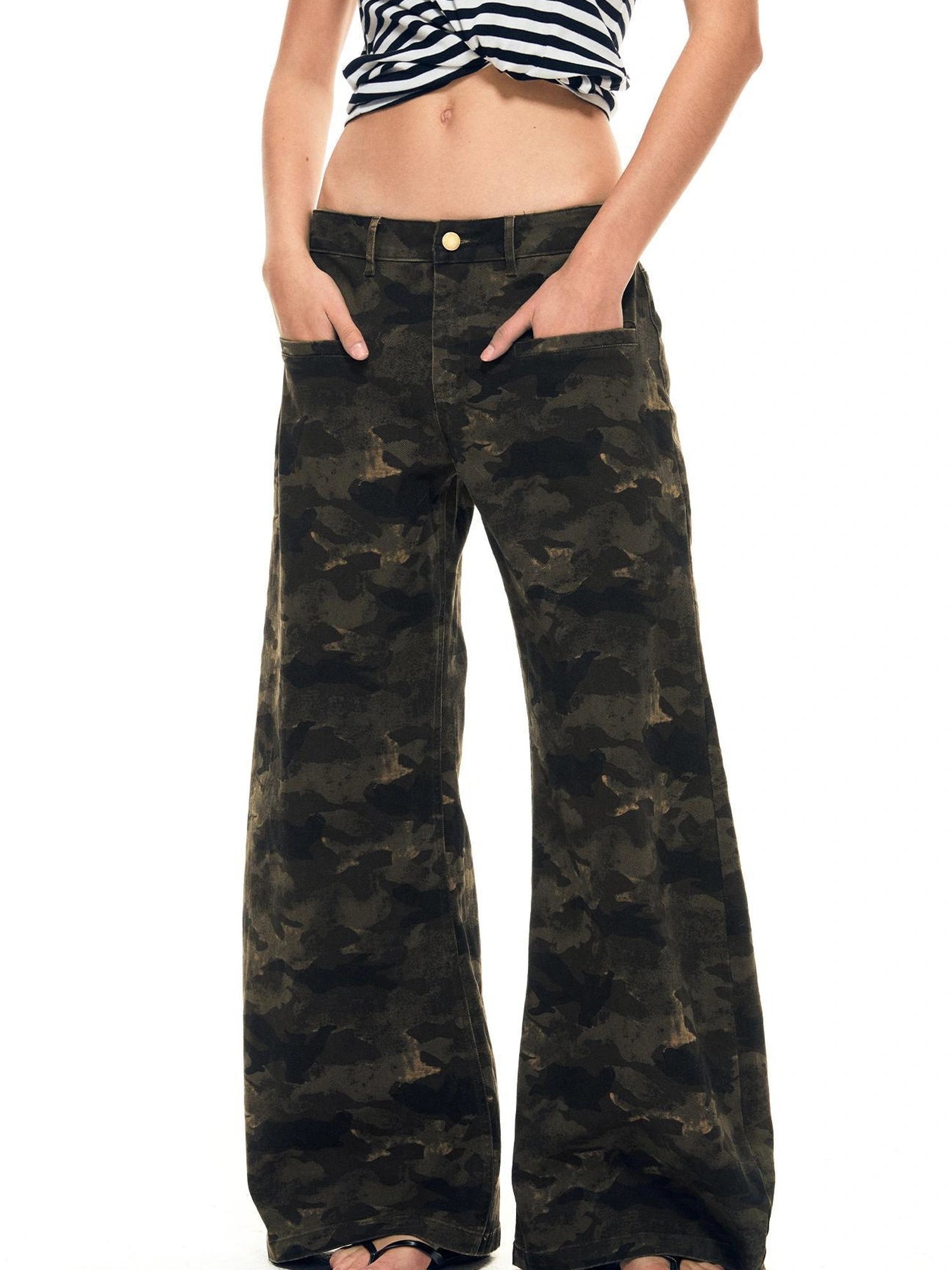 kvkv Vintage Camo Baggy Cargo Pants