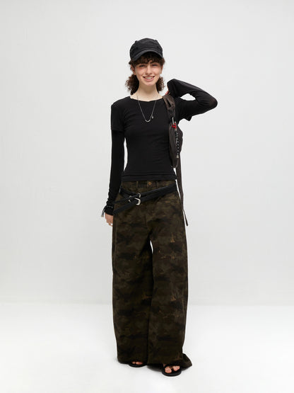 kvkv Vintage Camo Baggy Cargo Pants